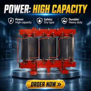 SCB10-5000/35 5000kVA Three Phase High Efficiency Power Distribution Transformer For Power Supply System