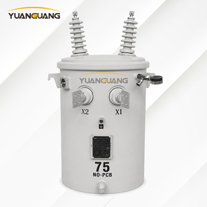 34.5Y/19.92KV 75KVA 100KVA 167KVA DOE CRGO Core Single Phase Liquid Filled Pole Mounted Transformer For Overhead Distribution